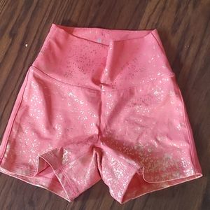 Buff bunny rose gold shorts